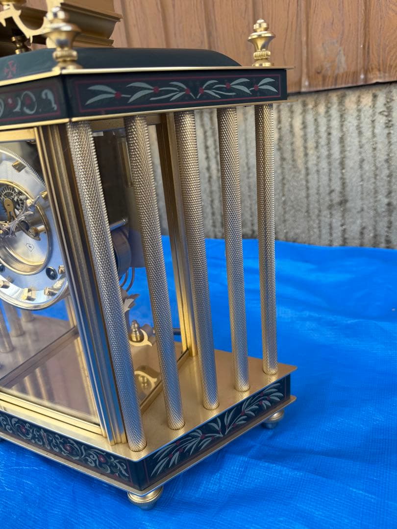 O-1784】日本美術時計 Nマーク 置時計 振り子時計 アナログ