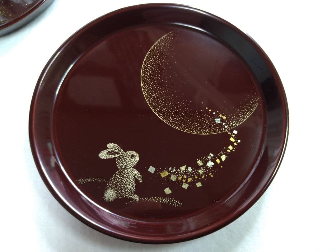 輪島塗沈金「多用皿6枚組」