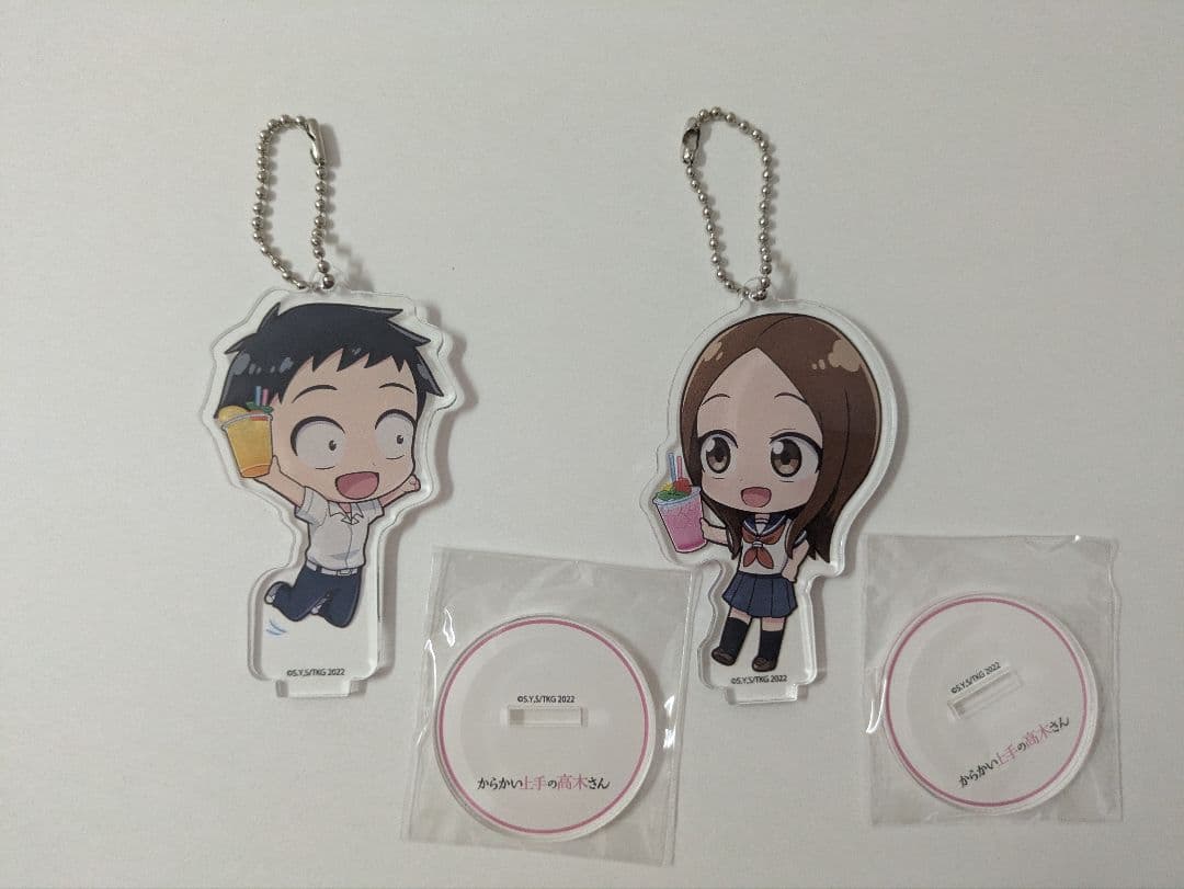 からかい上手の高木さん×きゃらドリ！！ ちびキャラアクリルスタンドボールチェーン