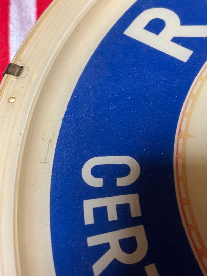 ビンテージ50年代CBS ラジオ＆テレビ時計 ネオンライト付き電球junk