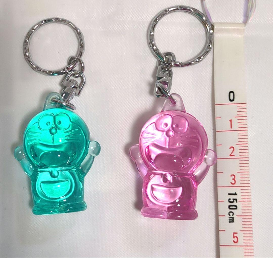 ドラえもん クリスタル人形 キーホルダー2個セット レトログッズ