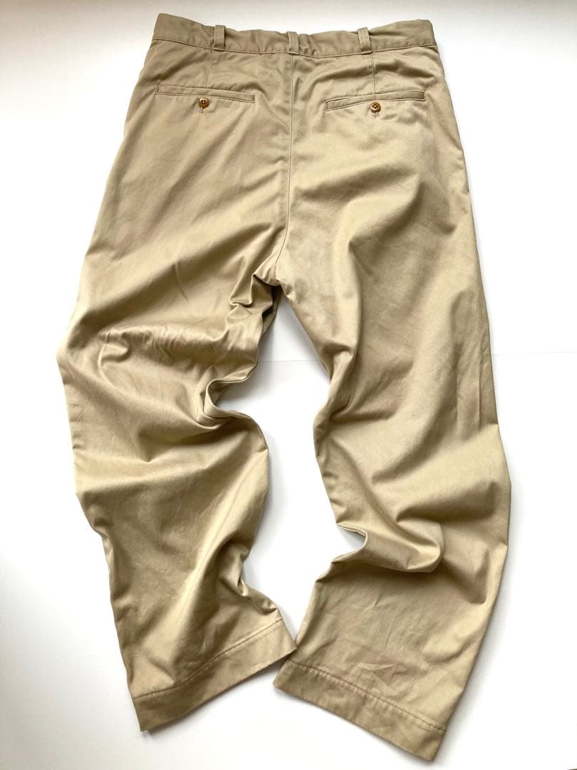 chimala（チマラ）】チノトラウザーズ32 ベージュ チノパンメンズライク