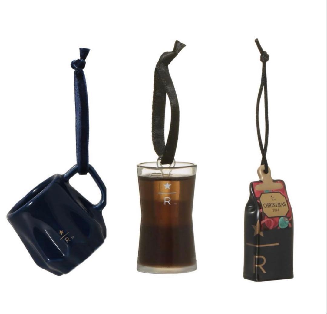 スターバックスリザーブ ロースタリー2025ホリデーオーナメント3個 スターバックスリザーブ ロースタリー2025ホリデーオーナメント3個