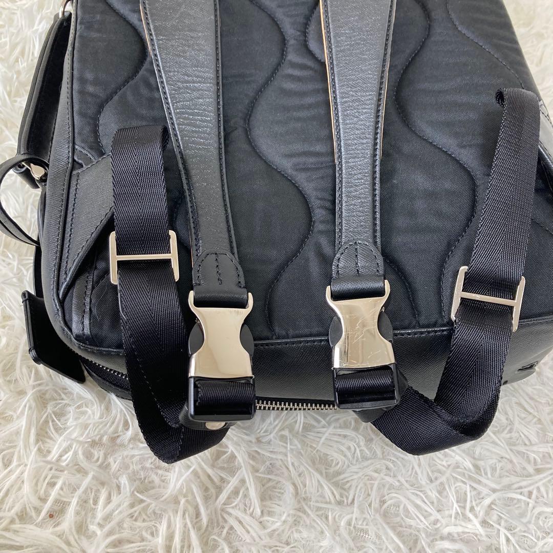 PID✨2way ブリーフケース　リュック　チャーム　ロゴプレート　A4 PC