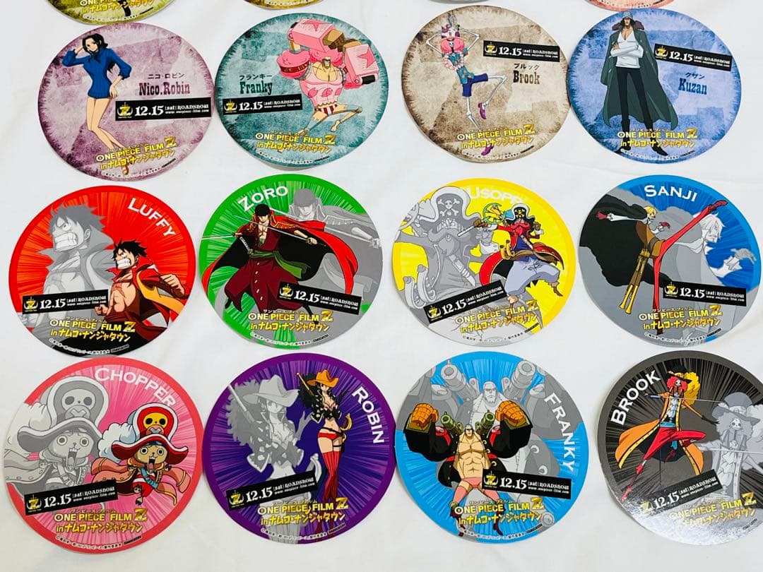 ワンピース FILM Z ナンジャタウン 限定 コースター ルフィ ロビン ナミ