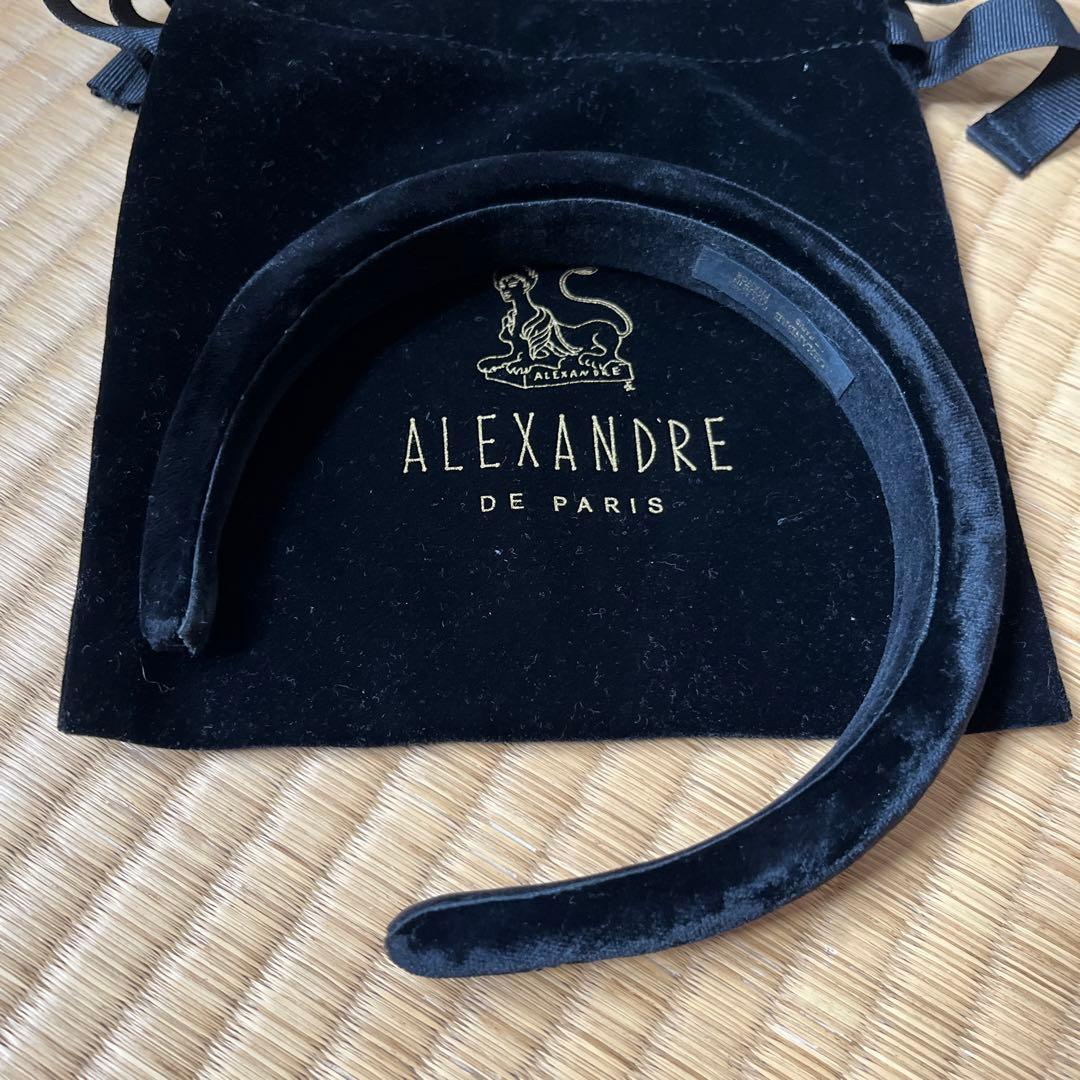 ALEXANDRE DE PARIS ベルベットヘアバンド