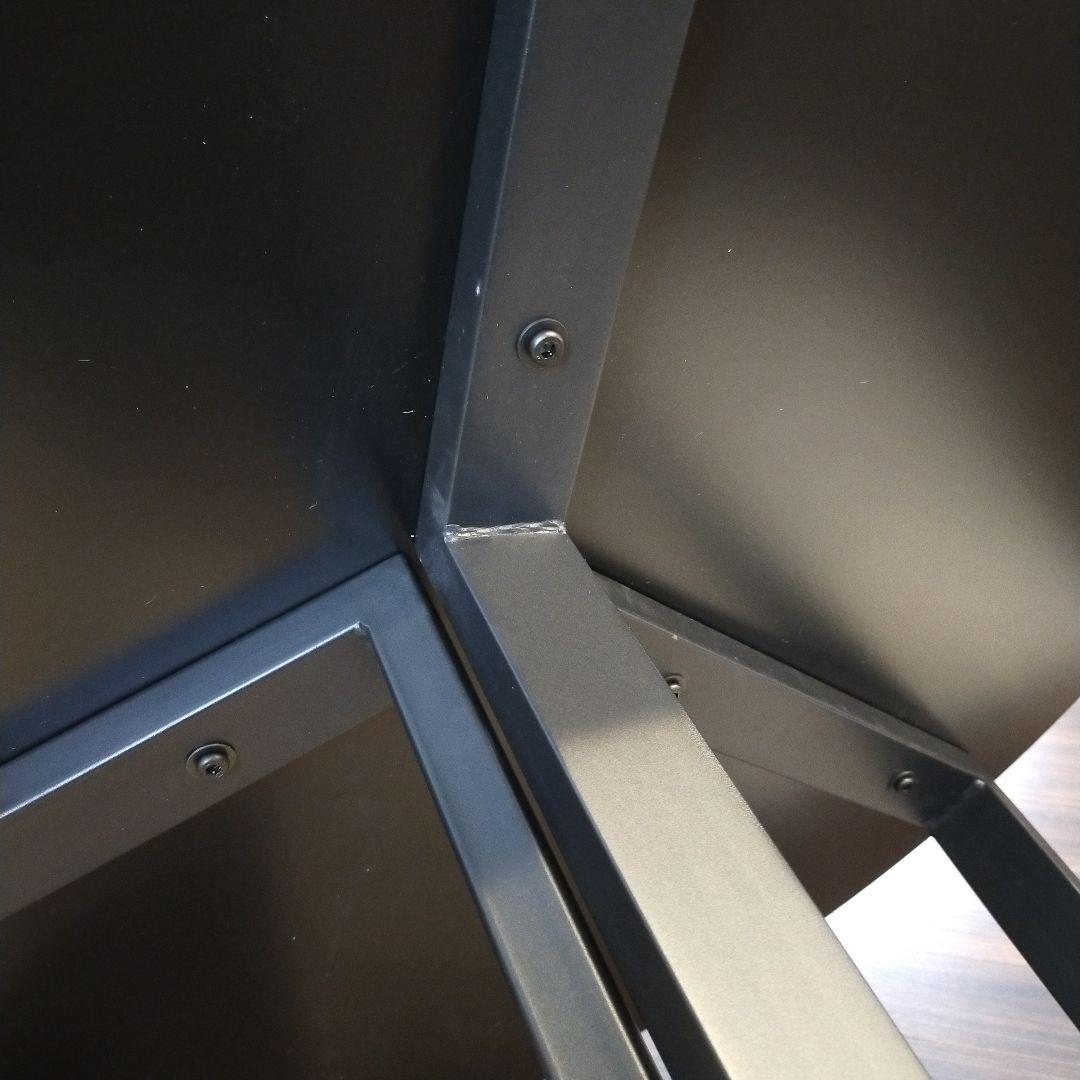 送料込(メルカリたのメル便)大理石風セラミック天板(円形)ラウンドテーブル