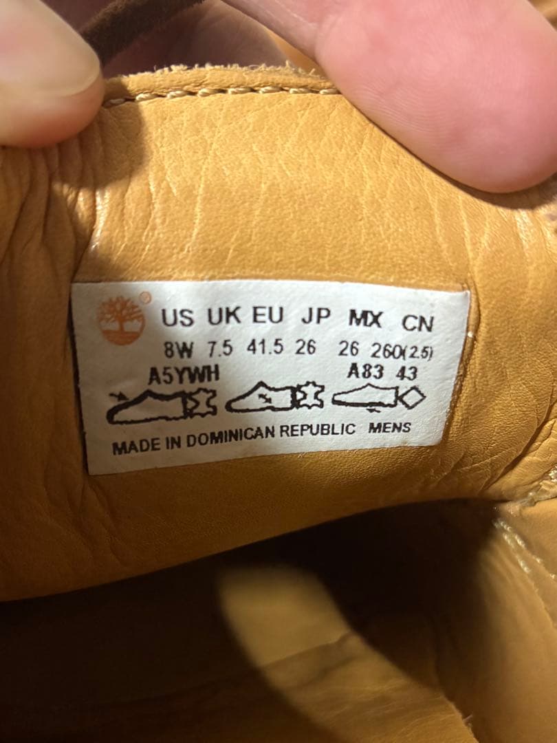 【Timberland】3eye クラシックラグ イエローヌバック