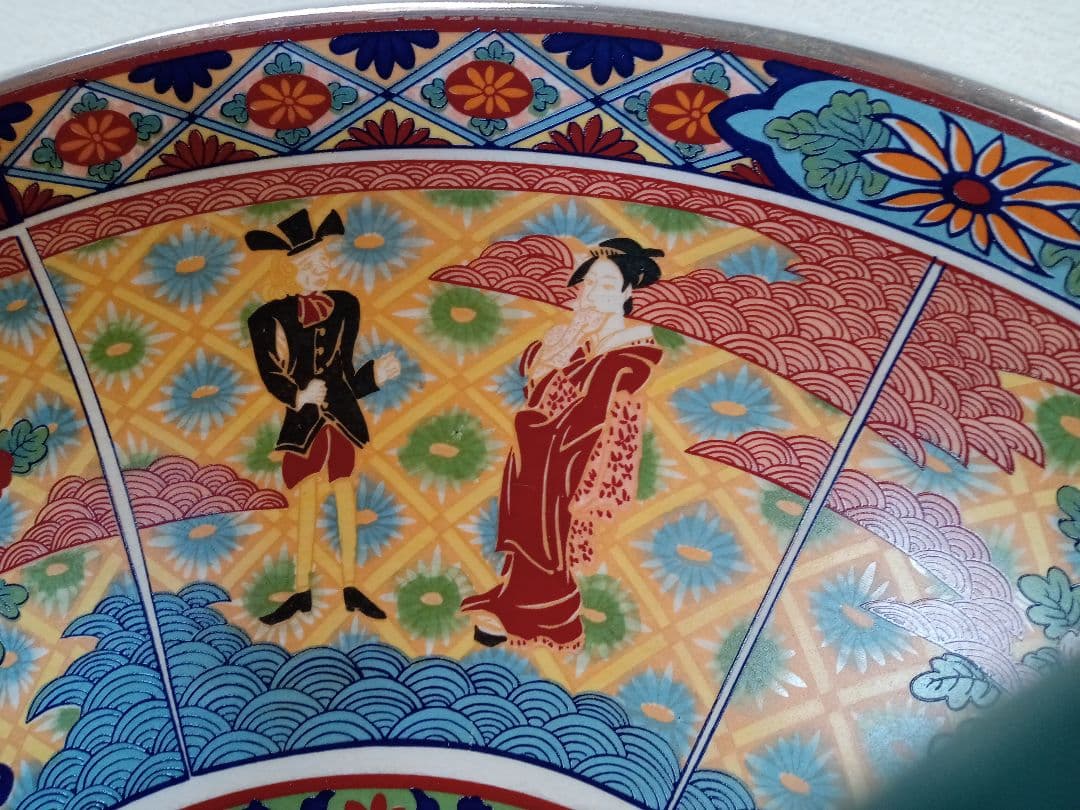 ◆昭和レトロ◆ オランダ舟 13号 42cm 大皿 飾り皿