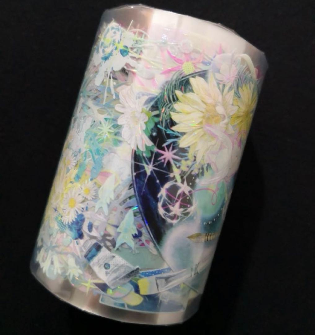 8542】海外 マステ 3/5/巻売り 貝殻光マスキングテープ