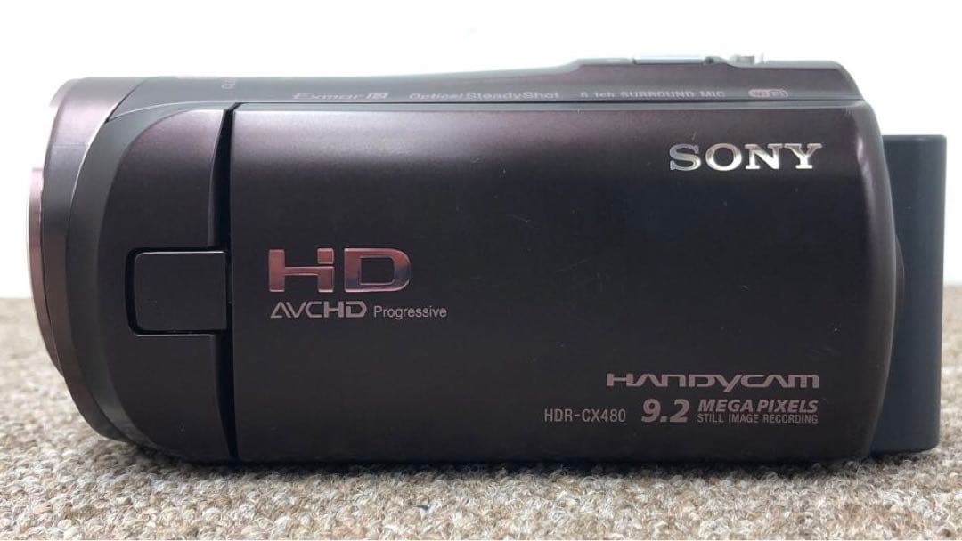 【ジャンク品】 ソニー ビデオカメラ HDR-CX480 液晶変色あり 動作OK