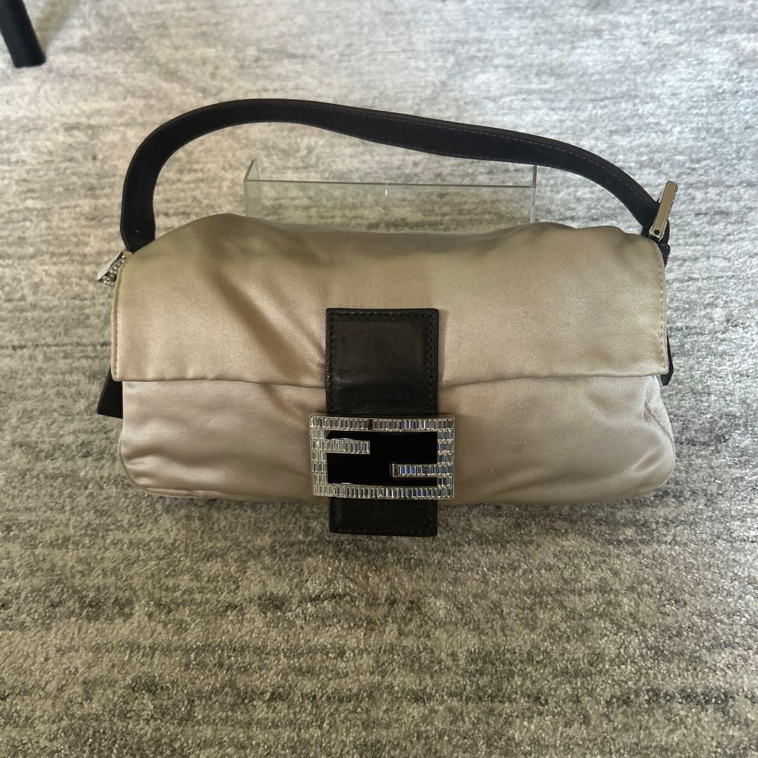 FENDI マンマバケット シルクサテン　ラインストーン FENDI マンマバケット シルクサテン ラインストーン 美品 1円 【王道