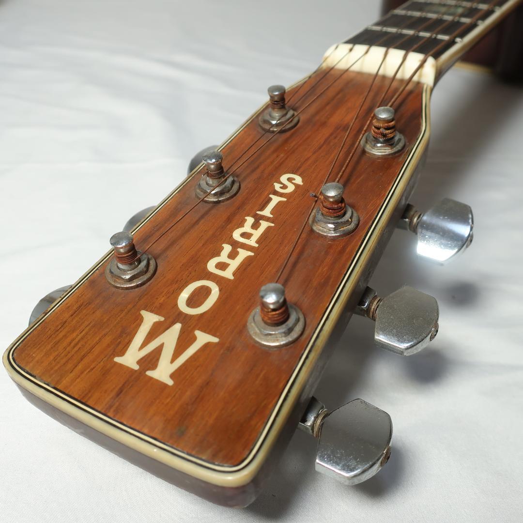 Morris W-40 ハードケース付 縦ロゴ 装飾インレイ 3ピースバック