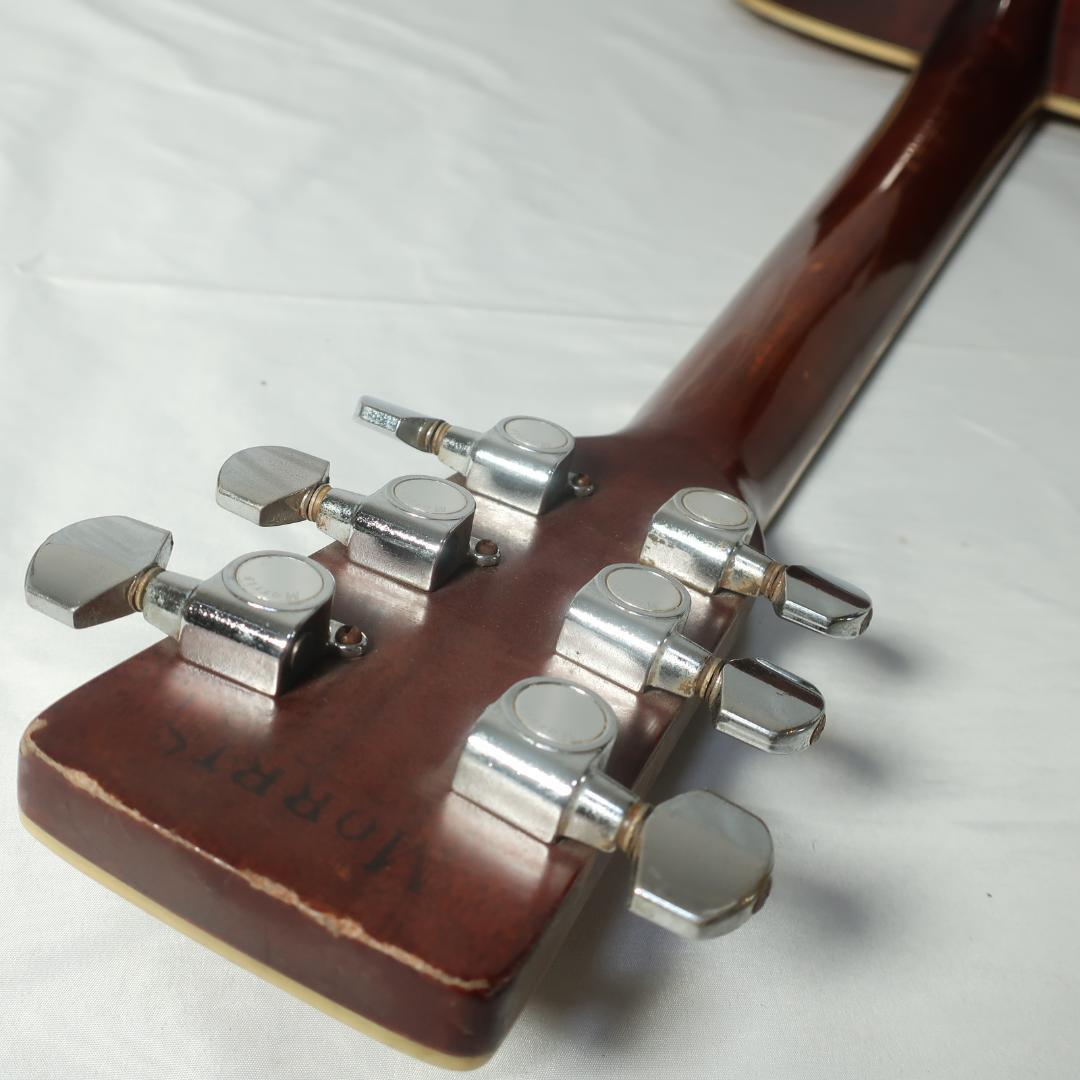 Morris W-40 ハードケース付 縦ロゴ 装飾インレイ 3ピースバック