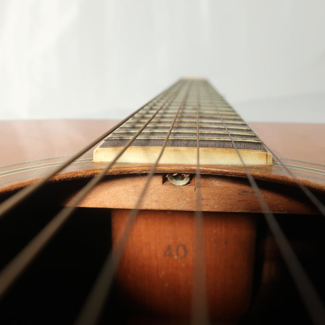 Morris W-40 ハードケース付 縦ロゴ 装飾インレイ 3ピースバック