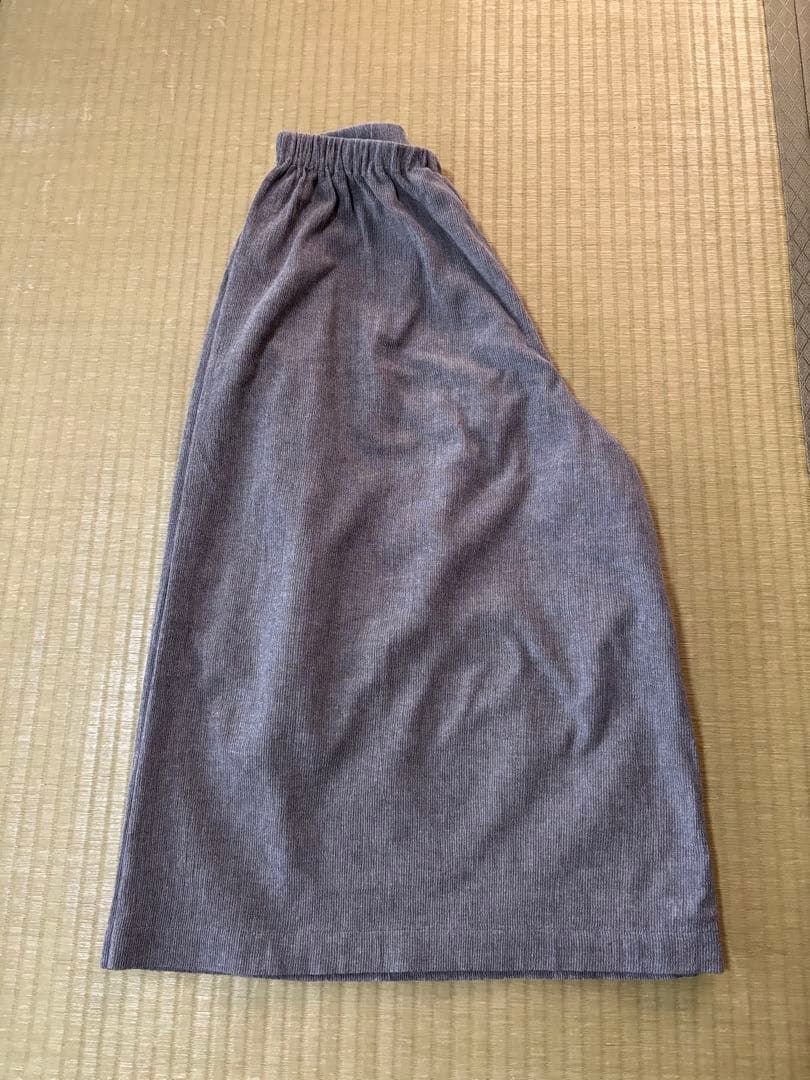 中川政七商店　高島ちぢみのキュロットパンツ　墨色