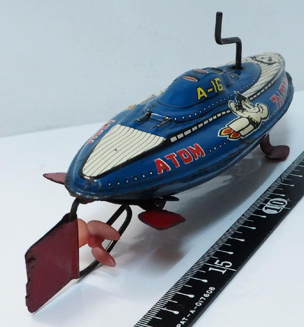 萬代屋【鉄腕アトム サブマリン A-16 フリクション】ブリキ TIN 【箱無】