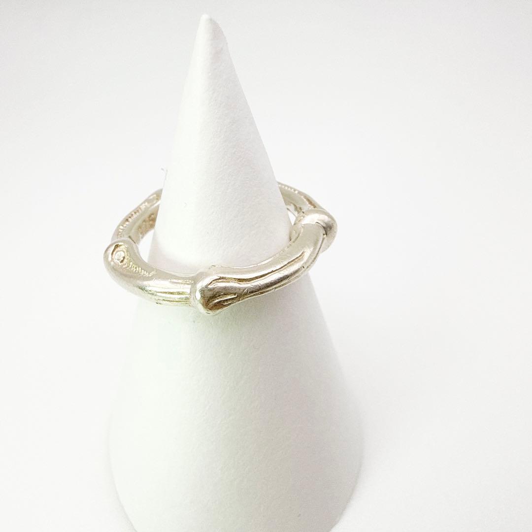 2982-2 保存袋付き美品✨Tiffany バンブー　リング　指輪　10号