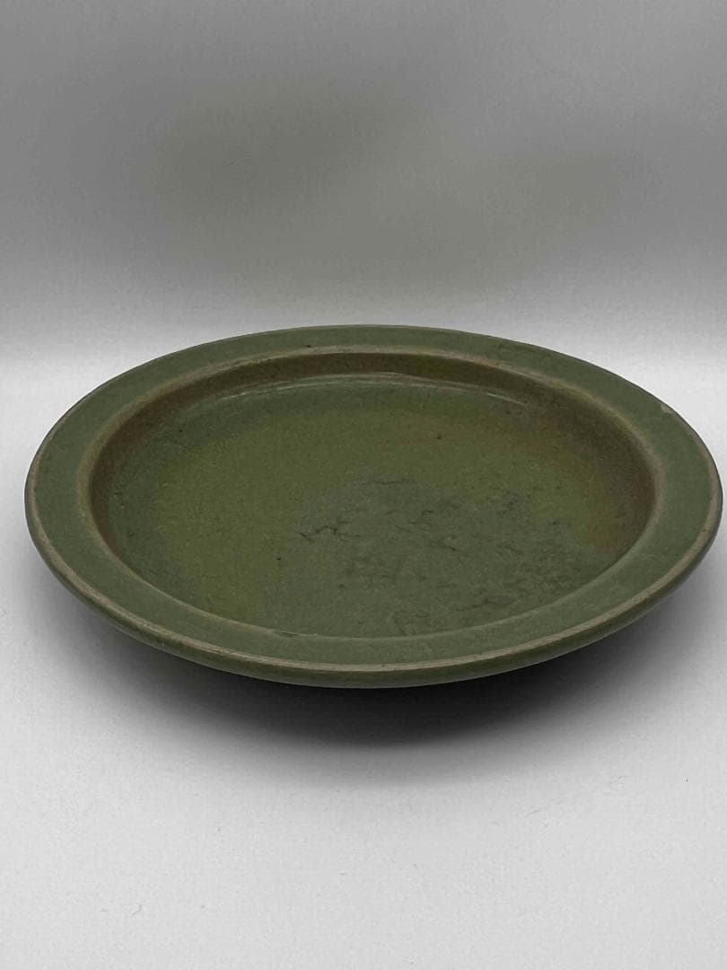 明時代 青磁 龍泉窯盤 青磁皿 唐物 古賞物 時代物 旧家蔵出し(