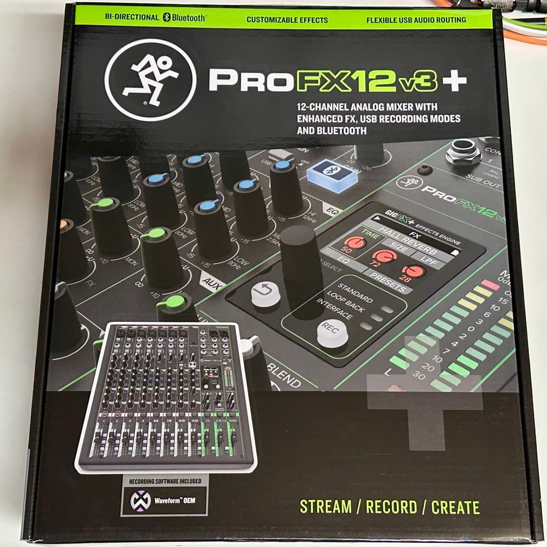 MACKIE ProFX12V2+アナログミキサー 12チャンネル【美品】