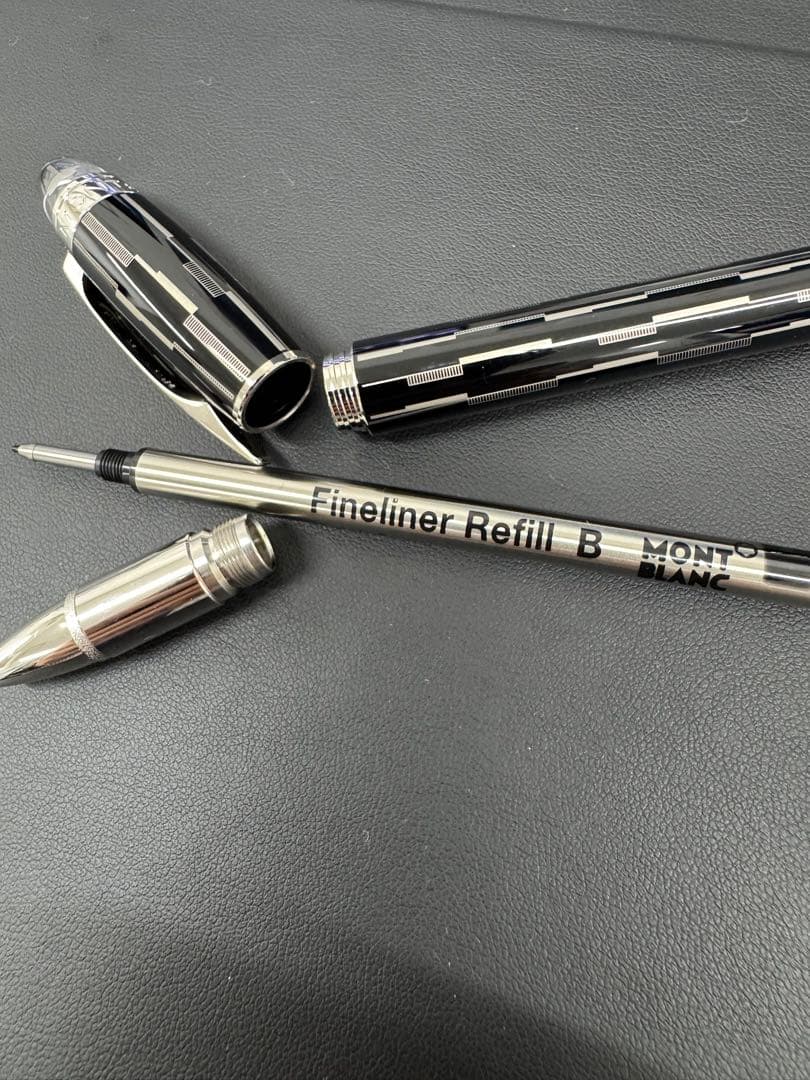 美品】モンブラン ファインライナー ブラックミステリー ネーム入り