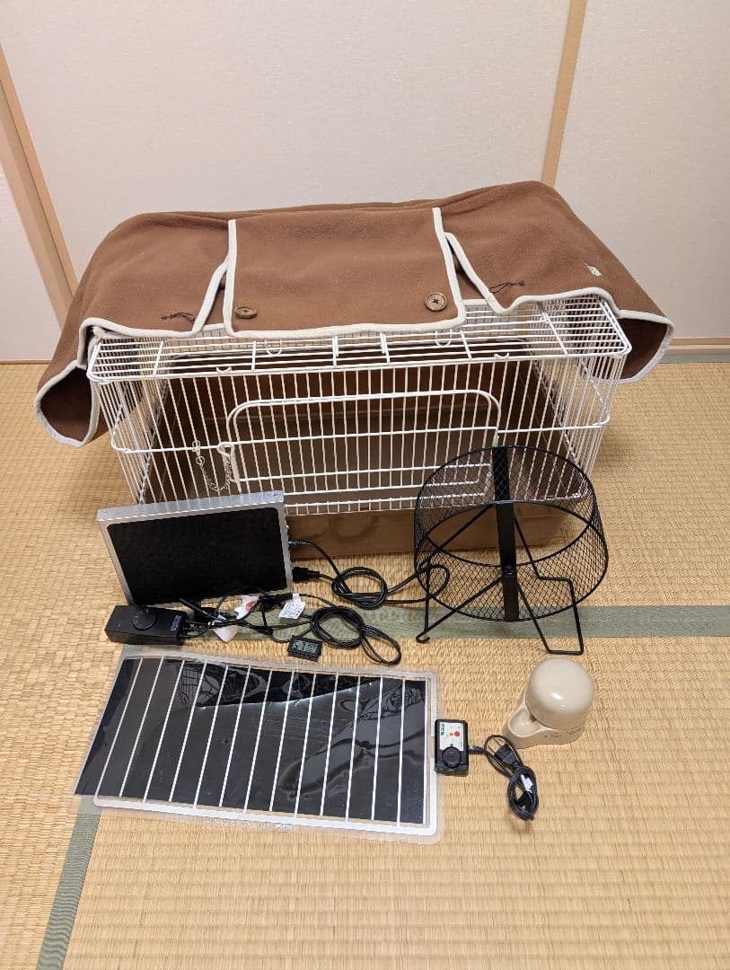ハリネズミ用ゲージ・ヒーターセット 飼育セット】ハリネズミケージ/ヒーター/ペットシーツ