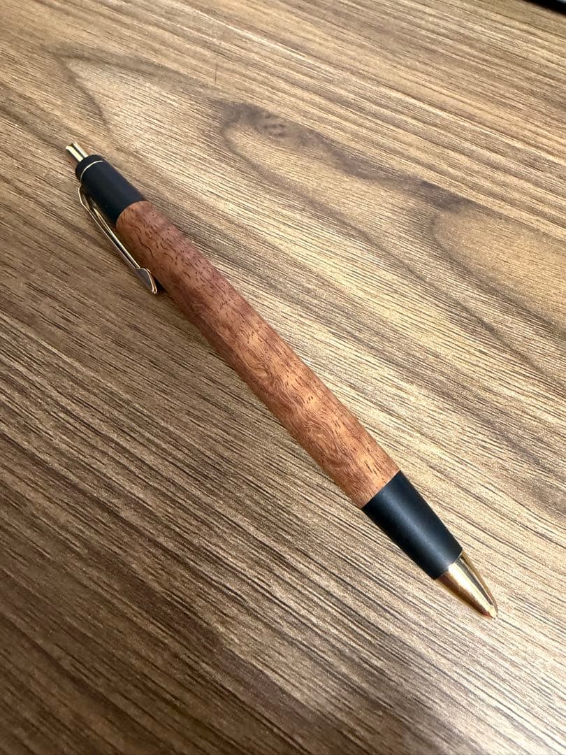 シャープペンシル 野原工芸 花梨虎杢