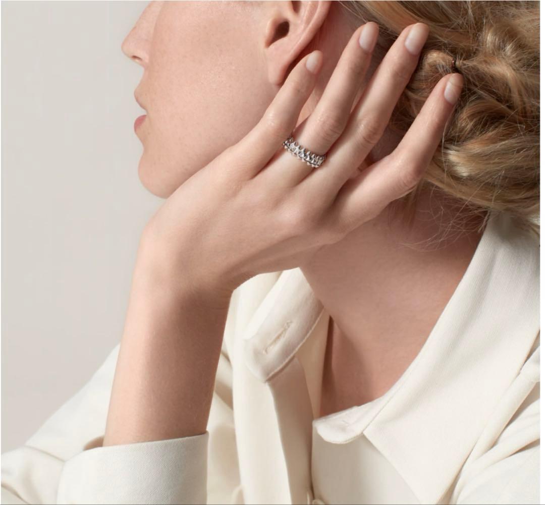 f！Cartier クラッシュドゥカルティエ　リング　スモール　WG