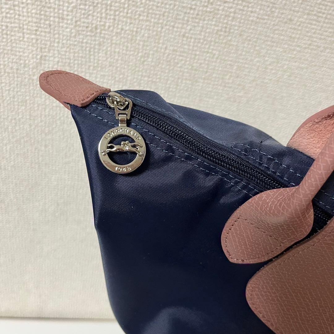 【新品】ロンシャン ル プリアージュ肩掛けMネイビー、ピンク