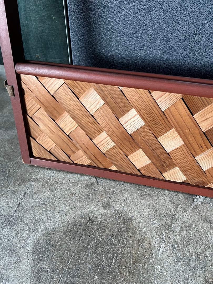 風炉先屏風 利休 茶道具 杉網代 衝立 裏千家 釜含めない