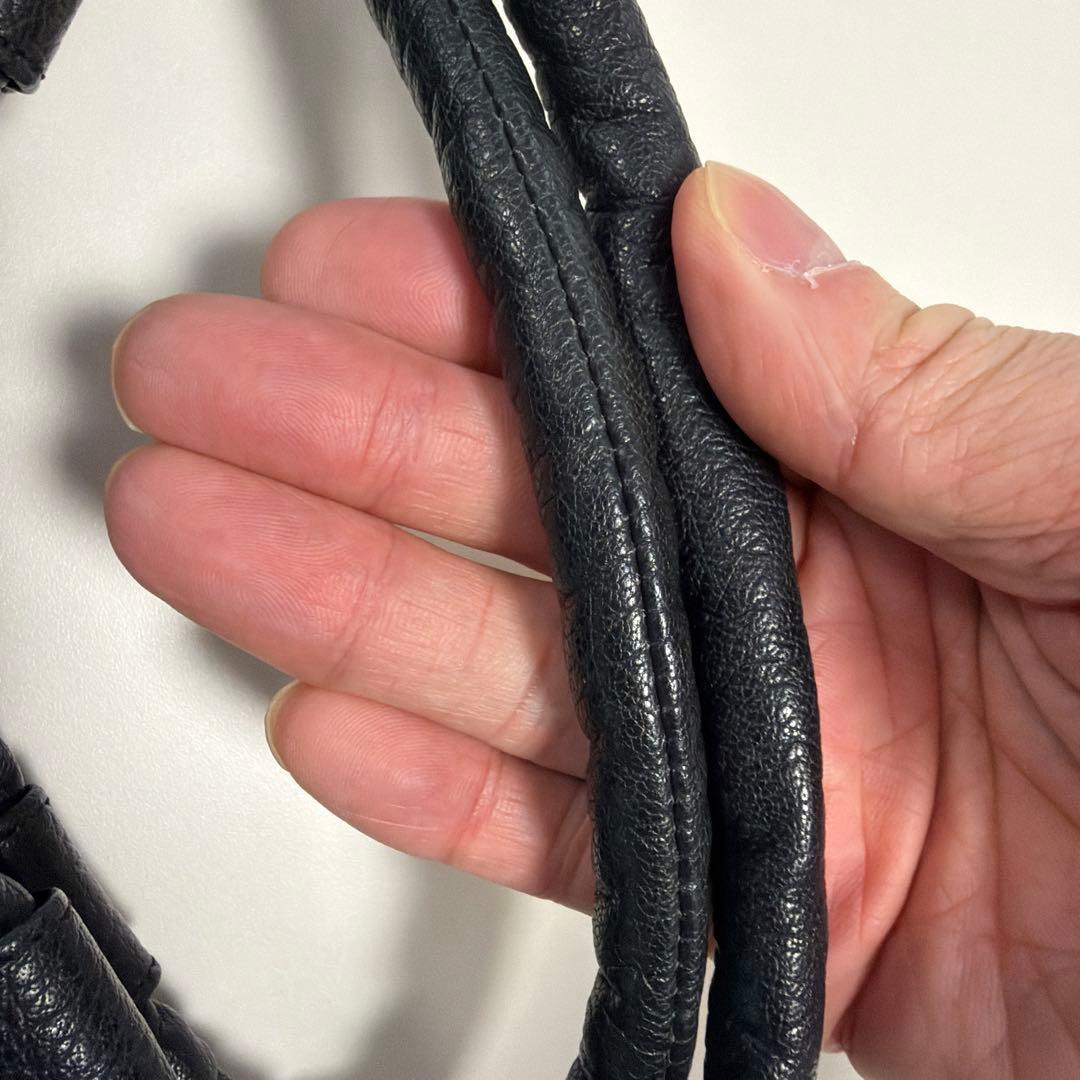 IBIZA ブラック　ワニ革　ハンドバッグ　美品！