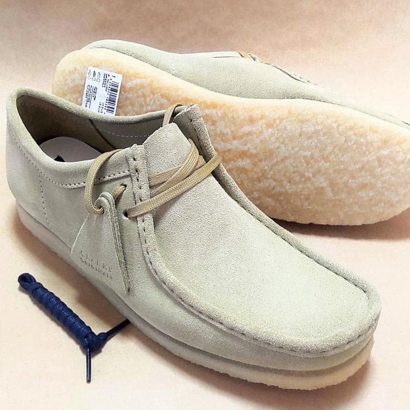クラークスワラビーローCLARKS WALLABEE-LoメープルUK8.0正規