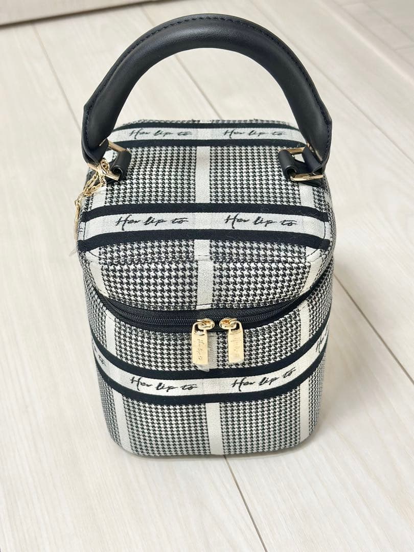 バッグ HLT Jacquard VanityBag silver Herlipto