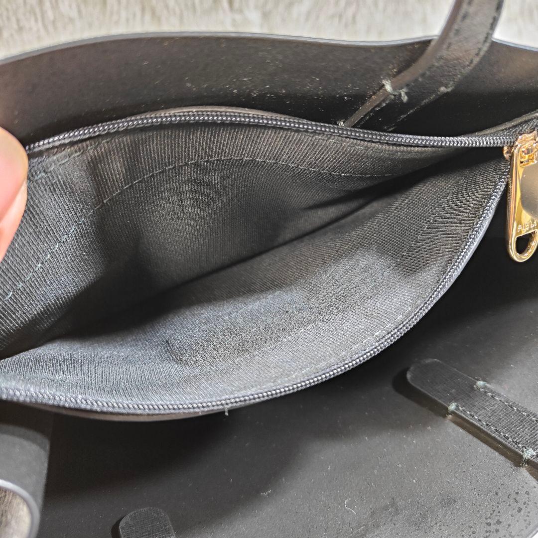 【未使用級】FURLA ブラック ミニハンドバッグ　黒 ブラック