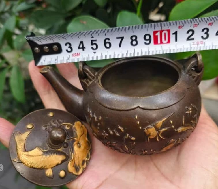 送料込【逢絢亭】茶道具 懐石道具 銚子 美濃焼 黄瀬戸 山口茂 共箱入り