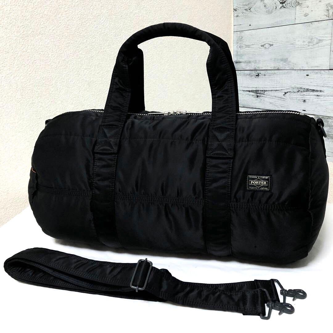 未使用級✨廃盤 ポーター タンカー ボストンバッグ2way ブラック 吉田