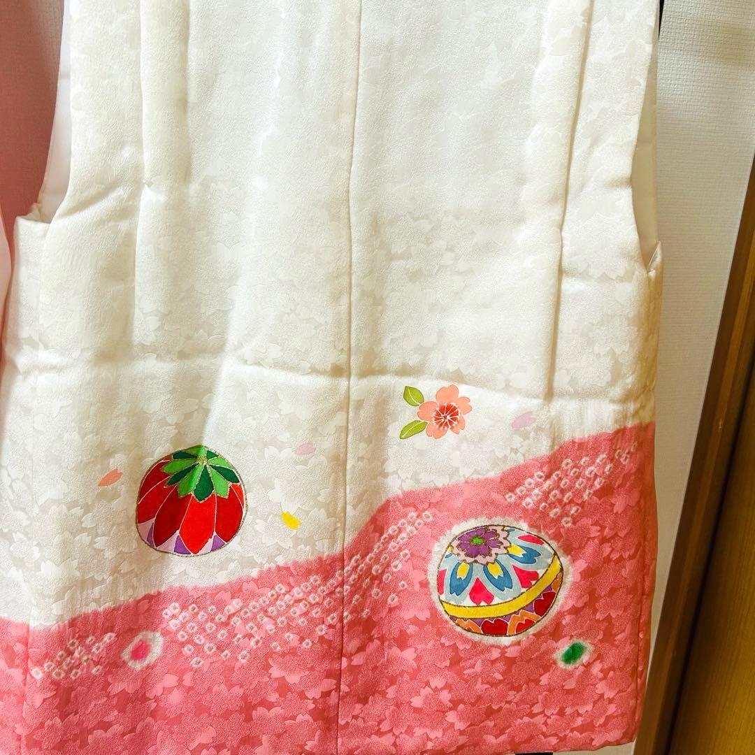 teteNo.119 七五三　3歳 正絹被布フルセット　本絞り