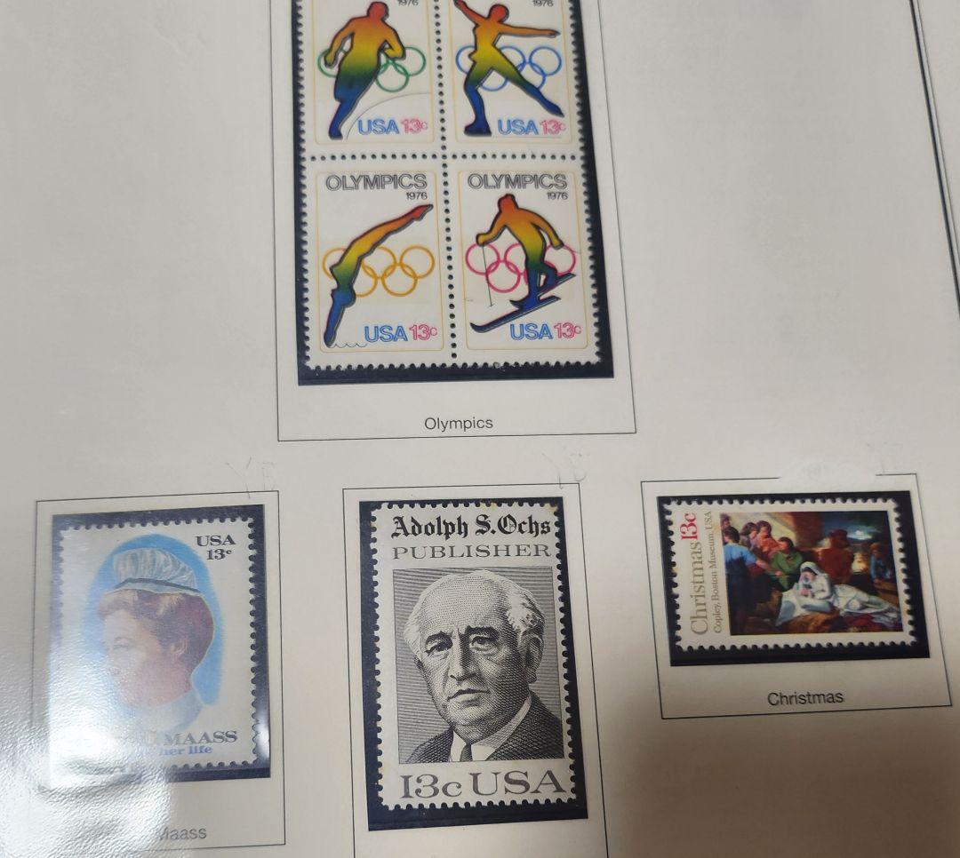 アメリカ 使用済み切手 一冊 1893-1977 1c-13cents