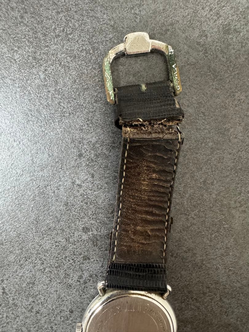 ダンヒル センテナリー スモールセコンド 手巻き SS/レザー腕時計　動作確認済