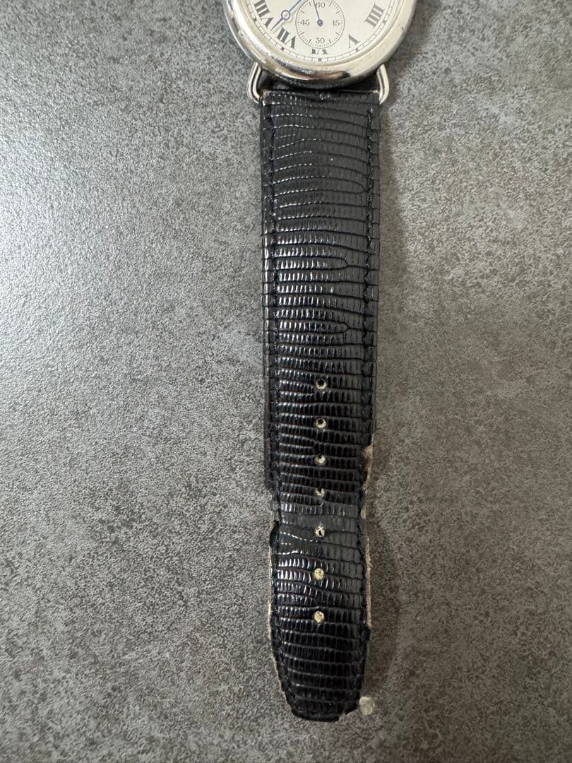 ダンヒル センテナリー スモールセコンド 手巻き SS/レザー腕時計　動作確認済