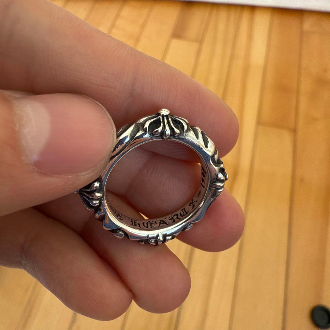 シルバー フローラルデザイン リング