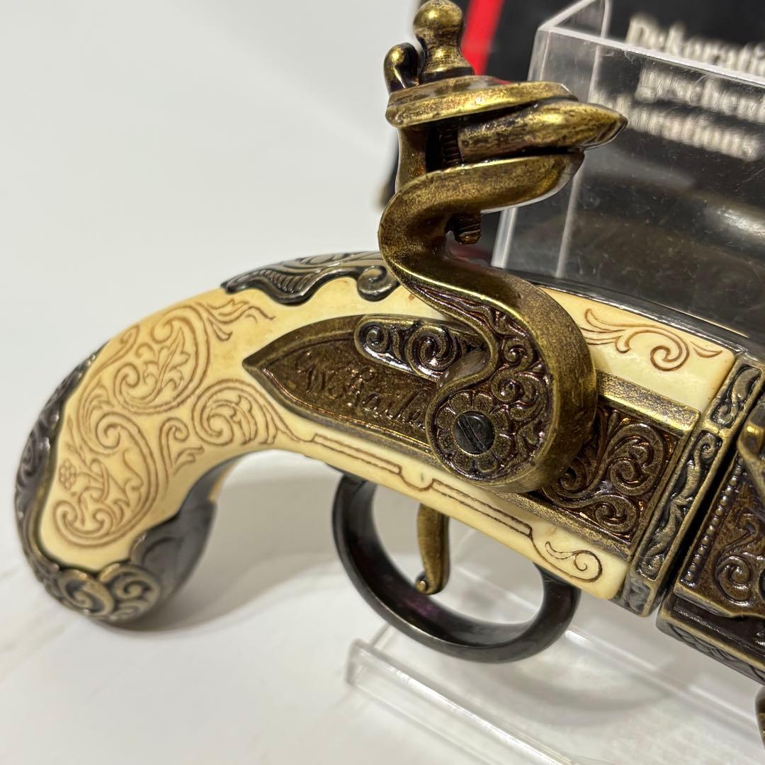 DENIX デニックス レプリカ ピストル フリントロック 2バレル 1264