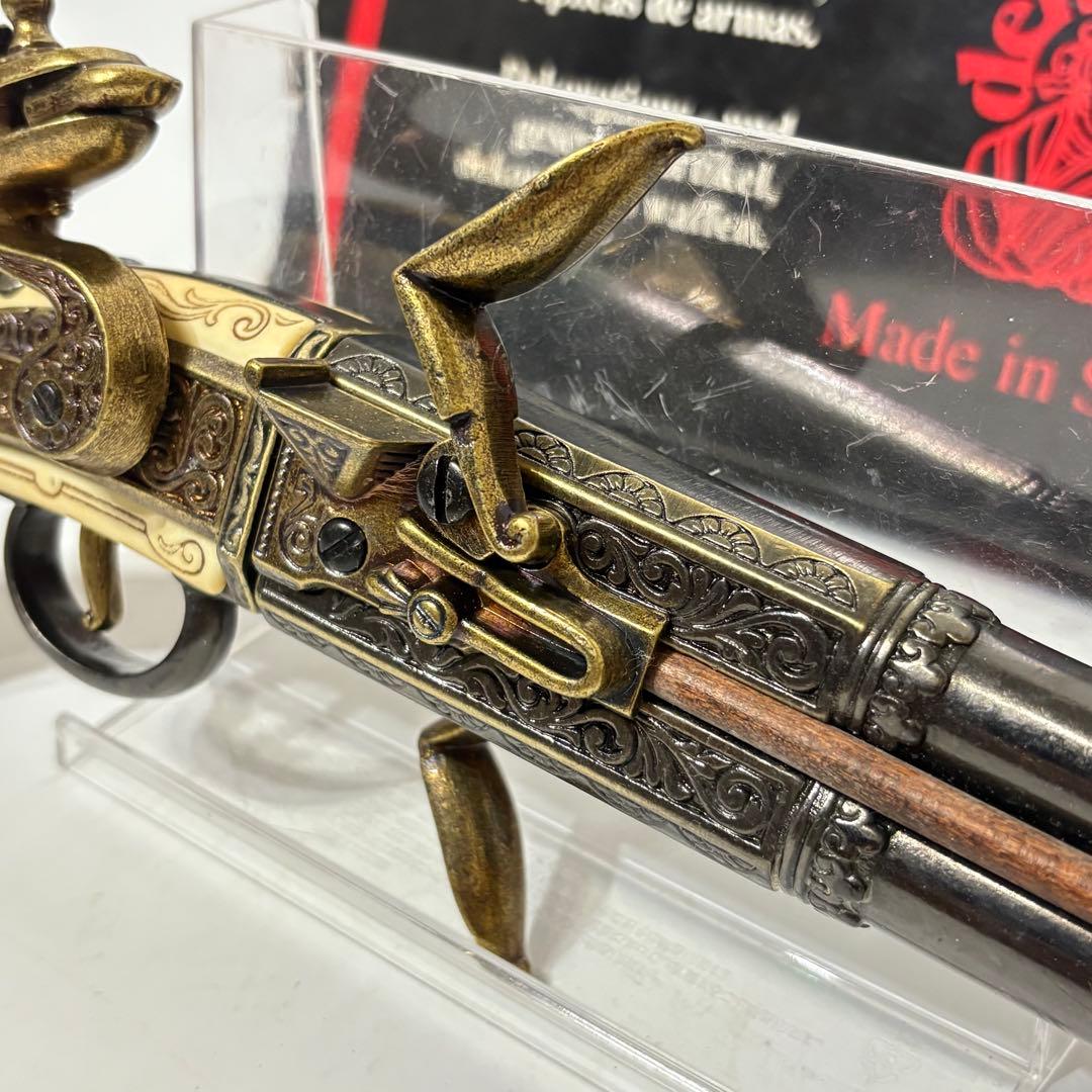 DENIX デニックス レプリカ ピストル フリントロック 2バレル 1264