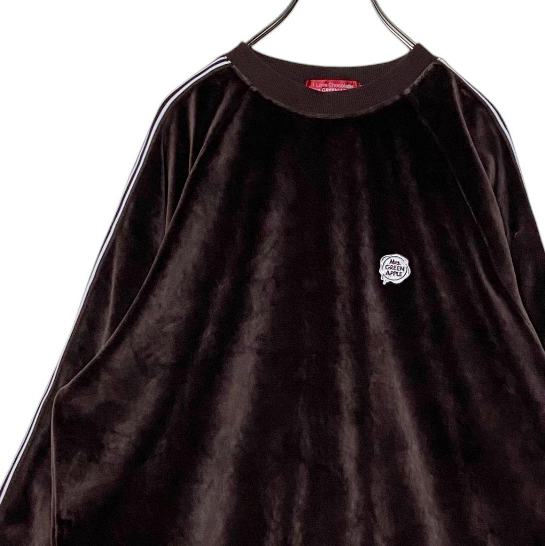 ミセスグリーンアップル ルームウェア 茶 M ベロアスウェット