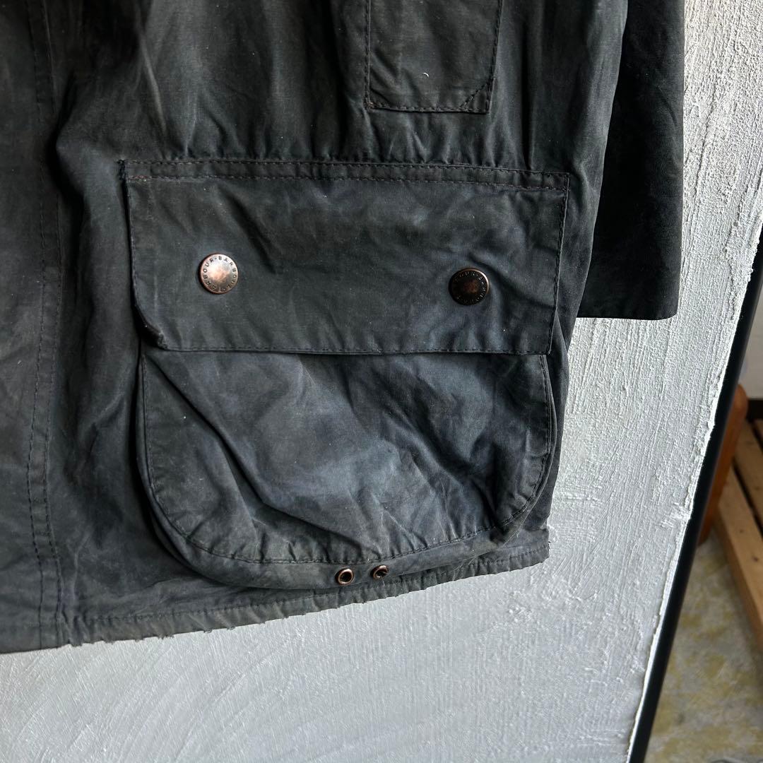 90S Barbour BEAUFORT 42 ネイビー オイルドジャケット
