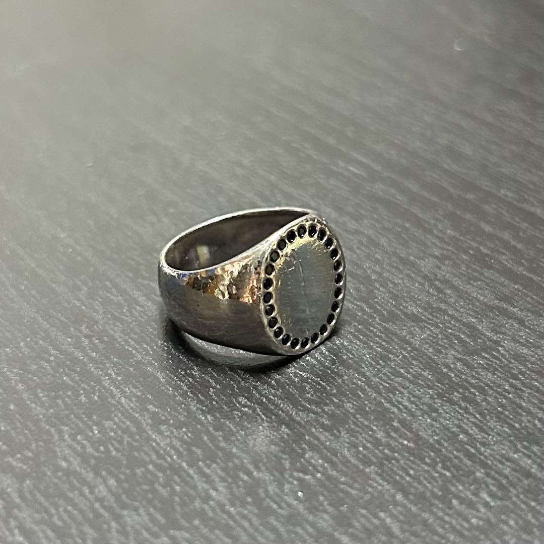 トムウッド　オーバルリング　ブラックスピネル　サイズ52