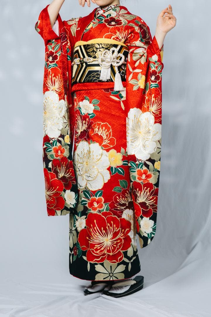 ≪美品≫正絹 振袖9点フルセット【581】【155cm~165cmの方