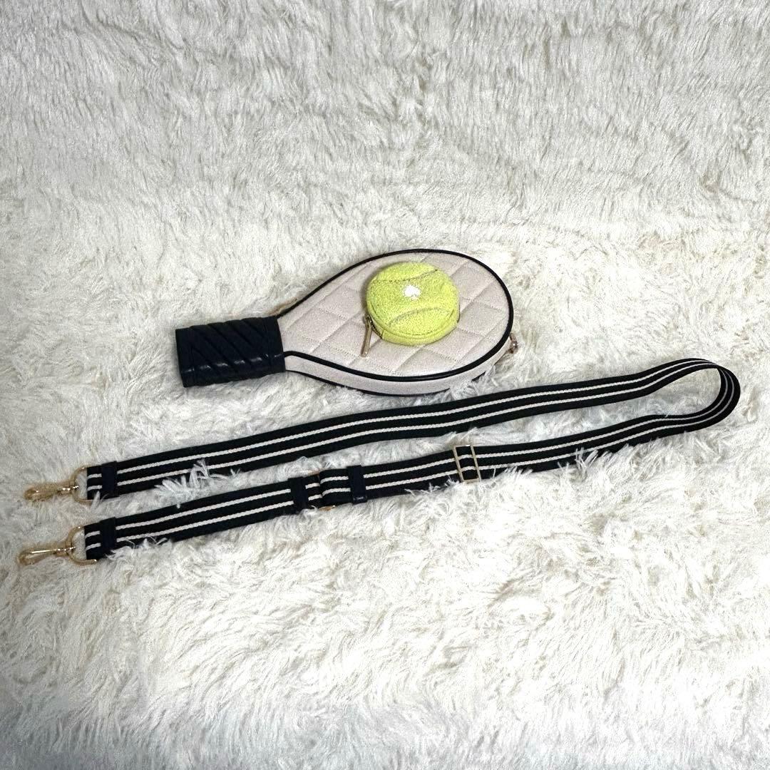 kate spade グランドスラム 3D ミニ テニス ラケット クロスボディ