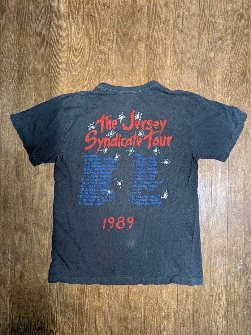 Bon Jovi Jersey Syndicate Tour Tシャツ 1989 - メルカリ