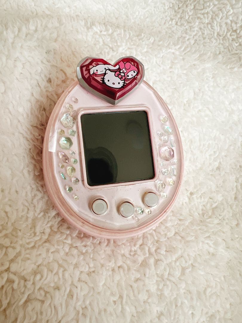 たまごっちピース ホワイト たまデコピアス 希少 たまごっちPS 動作品